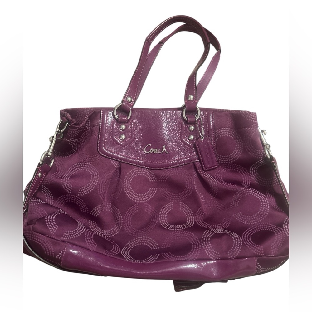 Purple Coach satchel